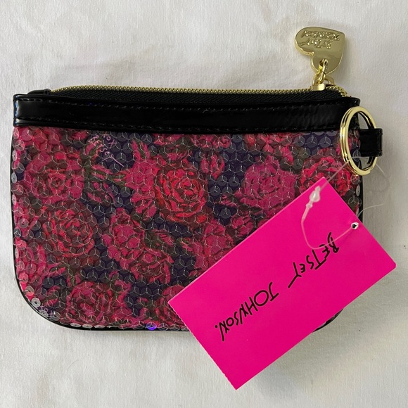 Betsy Johnson Sequined Coin Purse NWT - Picture 2 of 3